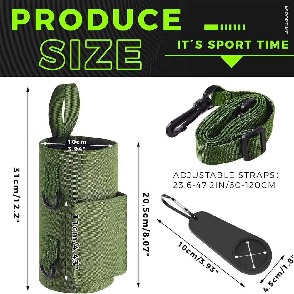 Portable Magnetic Gym Water Bottle Bag Non Slip Magnetic Gym Sling Bag Magnetic Water Bottle Carrier Holder for Gym Accessories